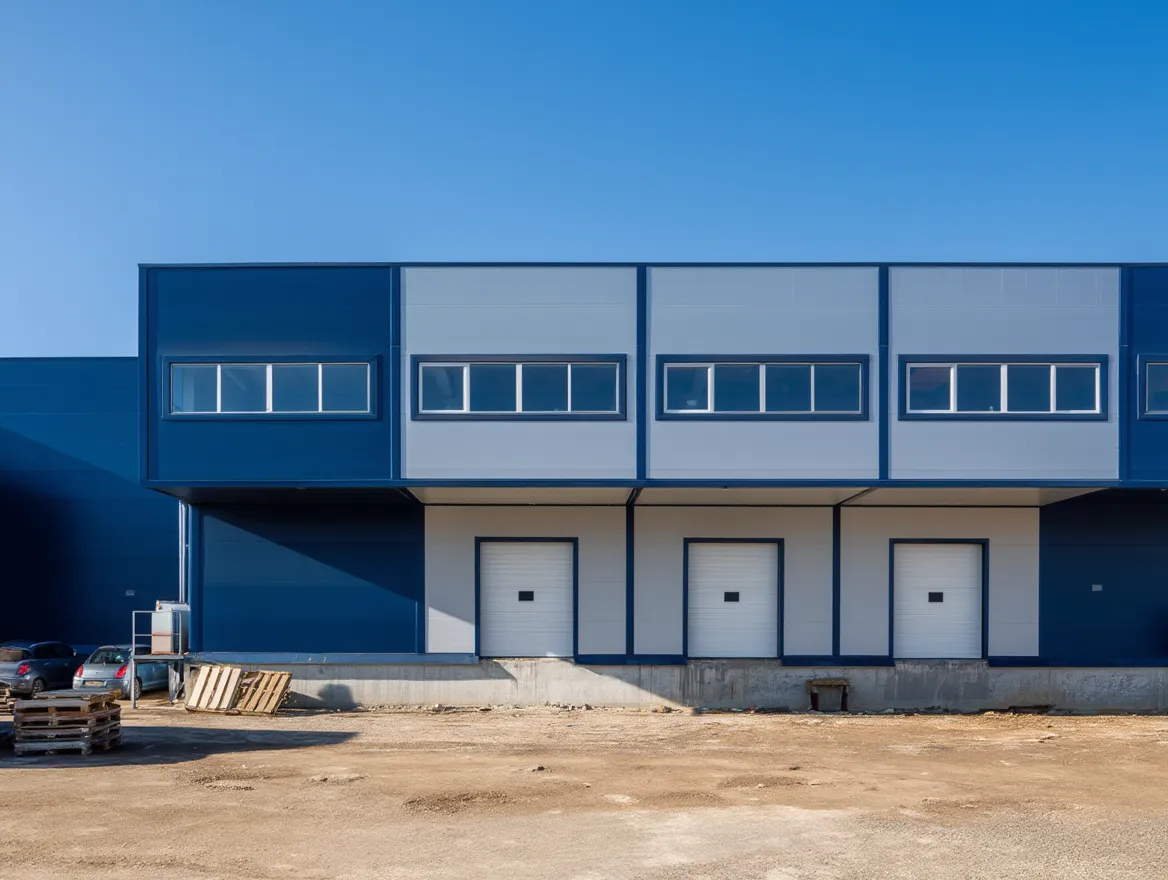 Каркасный склад с сэндвич-панелями 18х36х6.3 м фото